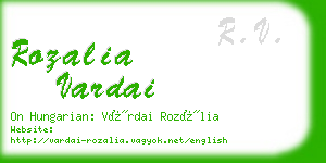 rozalia vardai business card